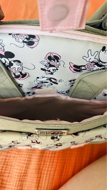 Beden Orjinal mickey mouse anne bebek çantası