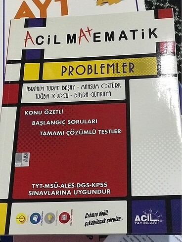 ACİL matematik Problem kitabı