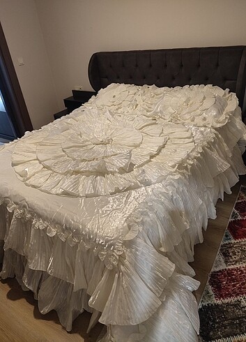  Beden beyaz Renk Yatak örtüsü 