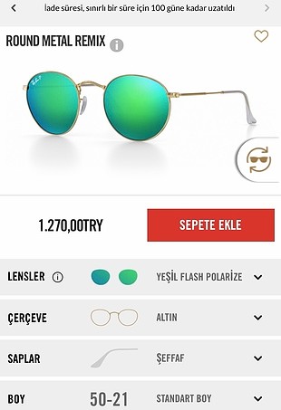 Rayban polarize unisex gözlük