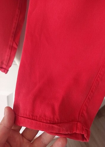 s Beden kırmızı Renk çok şık yumuşacık kumaş dökümlü pantolon. yazlık ve mevsimlik ku