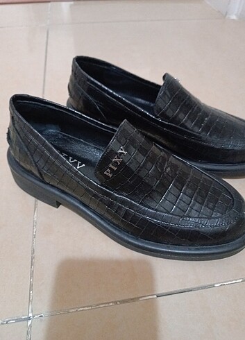 Deri loafer