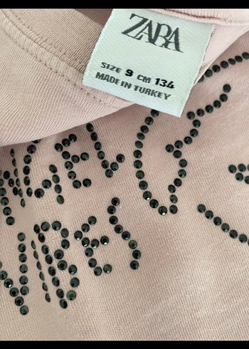 Kız Çocuk Bej Pamuklu Uzun Kollu Baskılı Tişört - Görsel 4