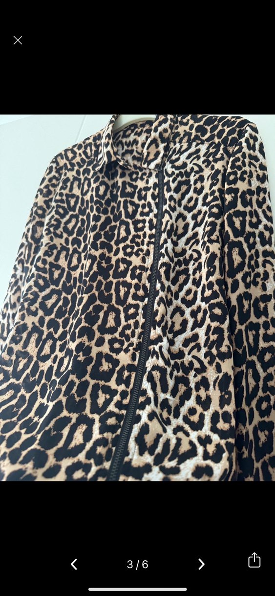 Leopar Desenli Gömlek Ceket - Görsel 5