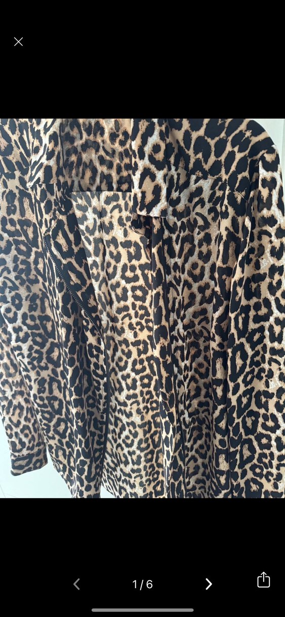 Leopar Desenli Gömlek Ceket - Görsel 4