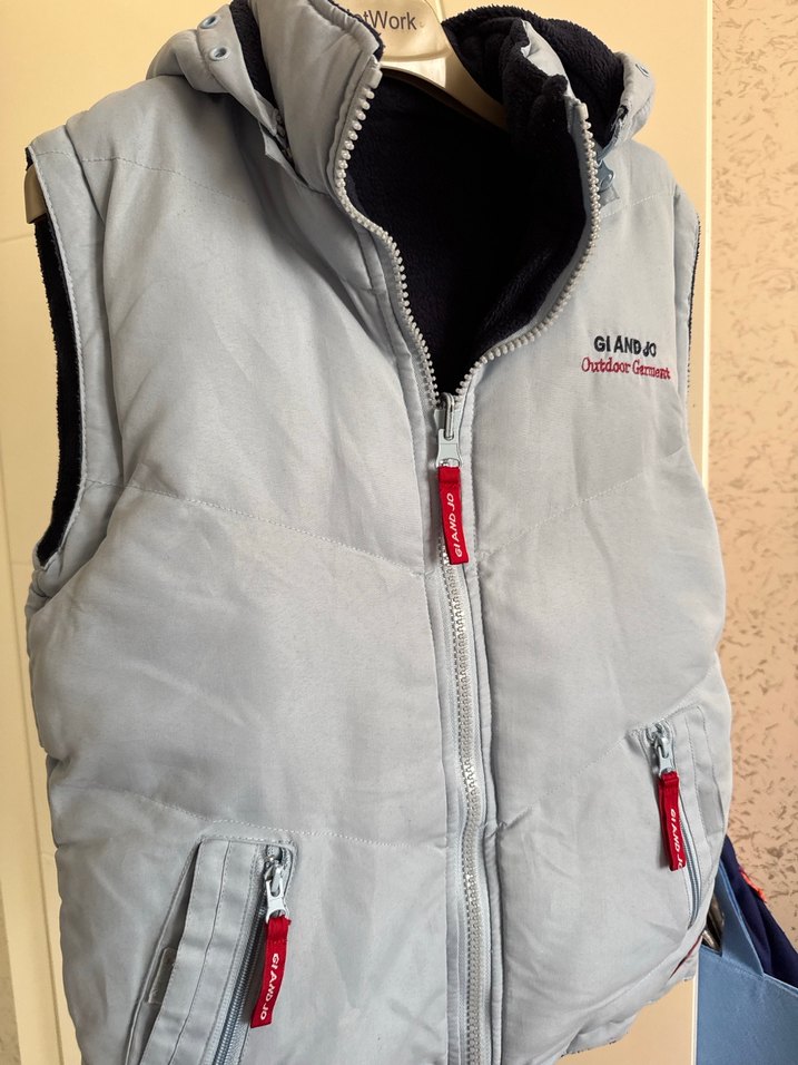 Erkek Çocuk Gri Fermuarlı Yelek - Görsel 2