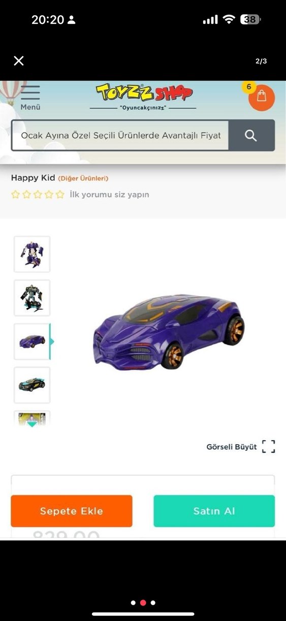 Renkli Mor Aksiyon Figürü - Görsel 2