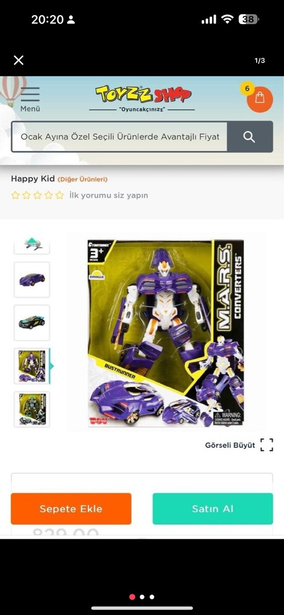 Renkli Mor Aksiyon Figürü - Görsel 3