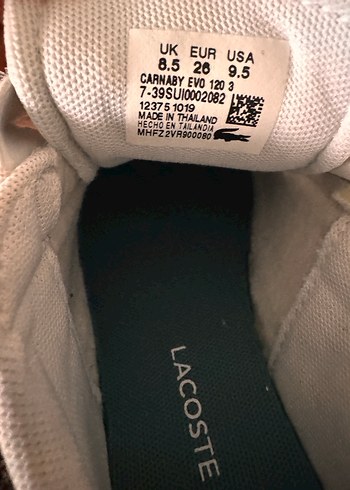 Lacoste orjinal çocuk spor ayakkabı - Görsel 5