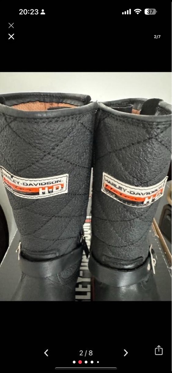 Harley Davidson kız çocuk deri çizme - Görsel 2