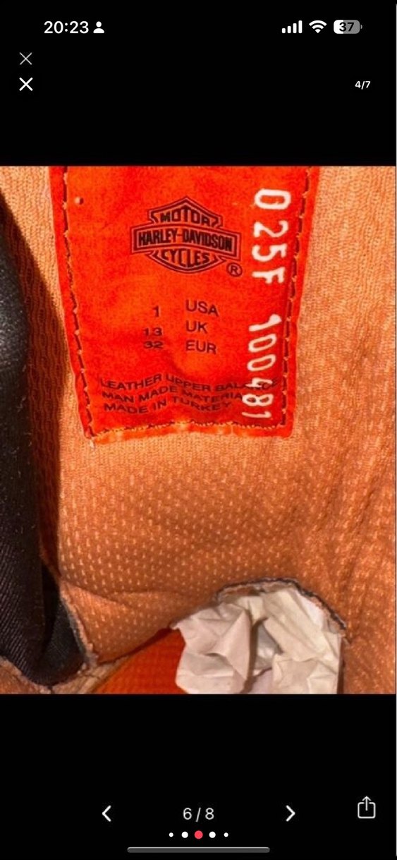 Harley Davidson kız çocuk deri çizme - Görsel 4