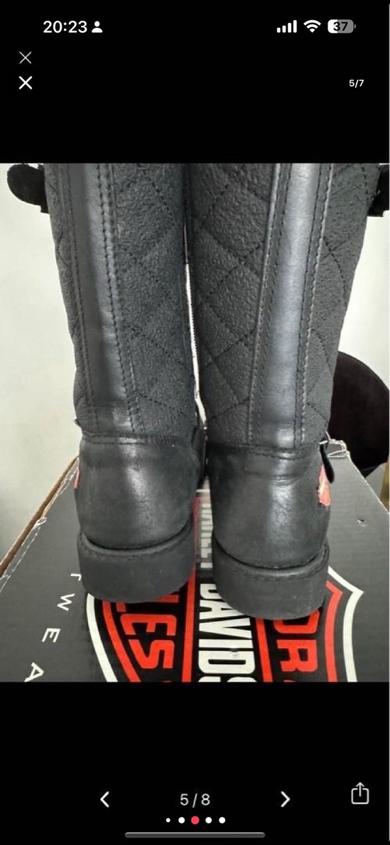 Harley Davidson kız çocuk deri çizme - Görsel 3