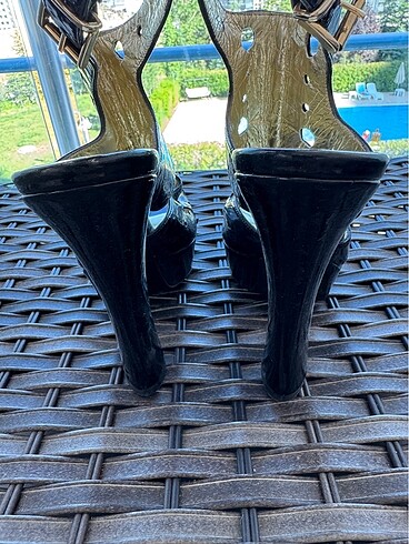 Platform kalın topuk ayakkabı - Görsel 4