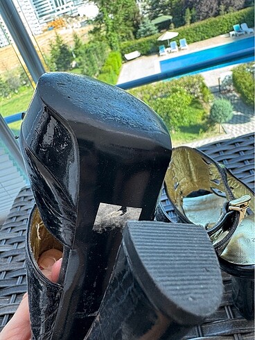 Platform kalın topuk ayakkabı - Görsel 5