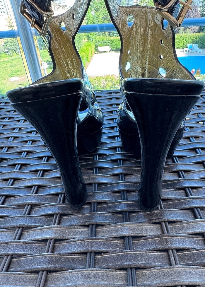 Platform kalın topuk ayakkabı - Görsel 4