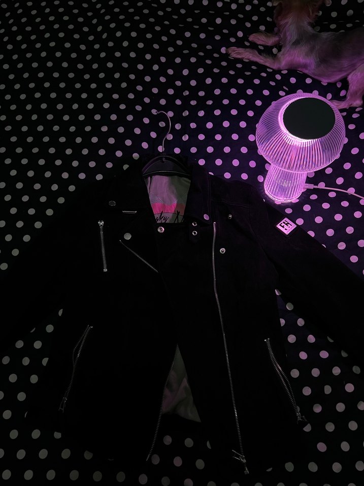 Kadın suet Ceket - Punk Stil - Görsel 2