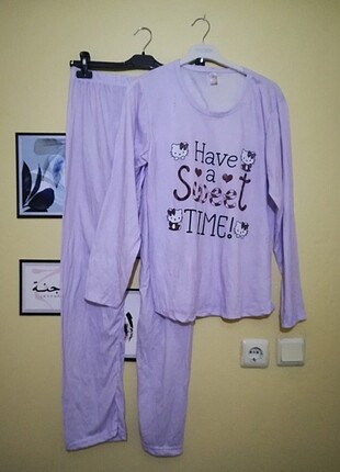 Lila pijama takımı