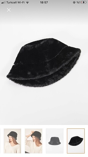 Addax Siyah bucket şapka