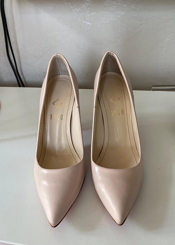 37 Beden Bej İnce Topuklu Kadın Stiletto