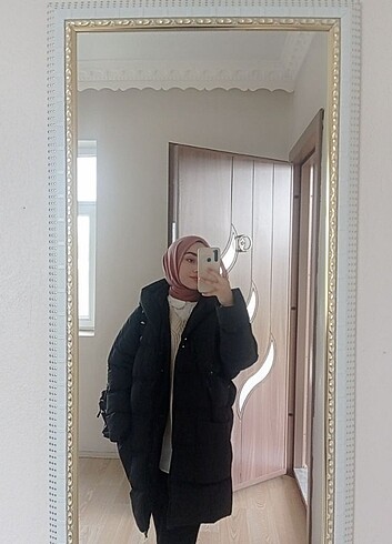 38 Beden siyah Renk Şişme mont