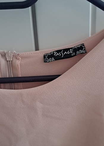 40 Beden pembe Renk Pembe Pilili Mini Bohem Elbise