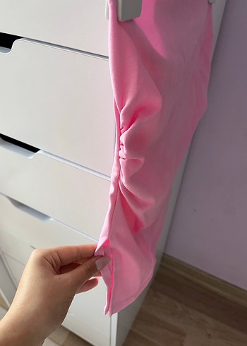 Bershka bershka pembe straplez üst m beden