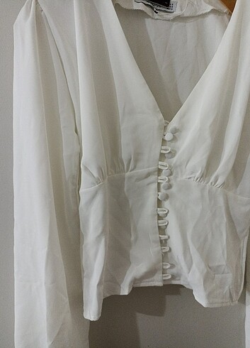 s Beden beyaz Renk Beyaz bluz 