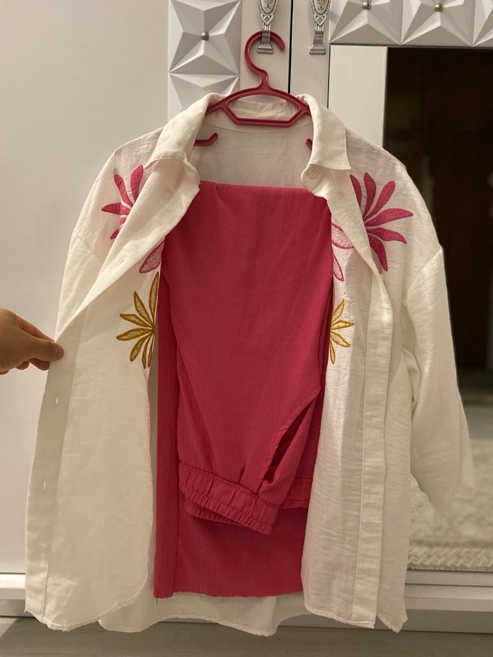 Nakışlı Bohem Kadın Gömlek - Görsel 2