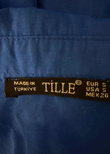 Lacivert Kadın Keten Gömlek - Görsel 2