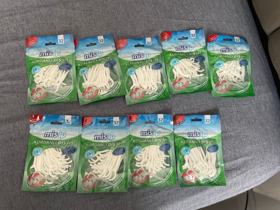 Beyaz Elastik Diş İpi Misip 32'li Paket - Görsel 2