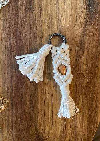 Bohem Püsküllü Turkuaz Anahtarlık Seti - Görsel 7