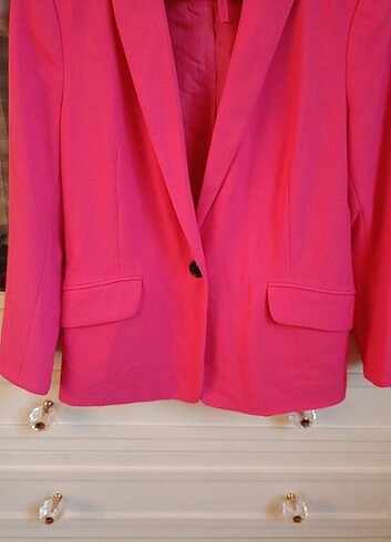 m Beden pembe Renk Bershka blazer ceket