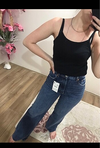 38 Beden lacivert Renk Zara jean