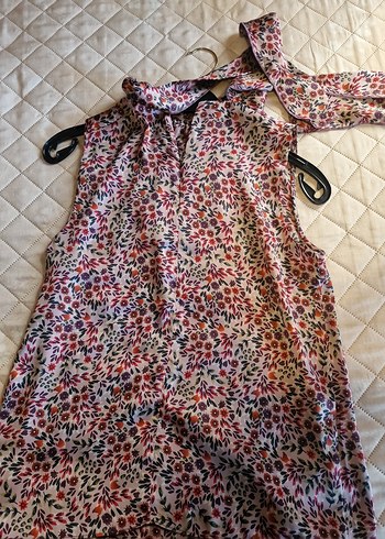 Mango, mürdüm& bordo Renkli,Kolsuz Bluz - Görsel 7