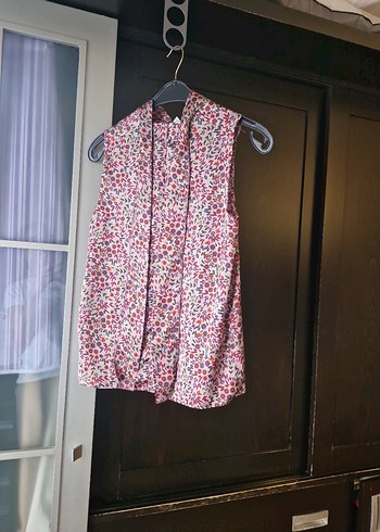 Mango, mürdüm& bordo Renkli,Kolsuz Bluz - Görsel 3