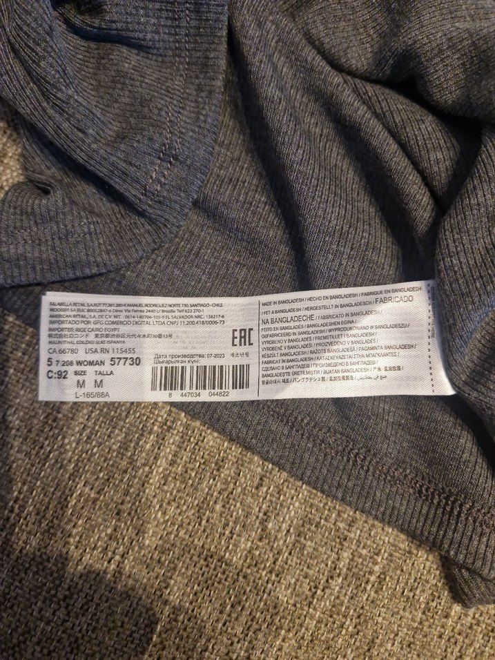 Mango, gri renkli, yarım boğazlı,ince Kadın Kazak. - Görsel 4