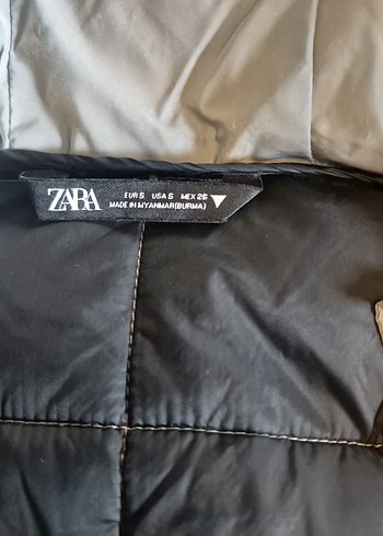 Zara,Gri, Fermuarlı Kadın mont,palto - Görsel 5