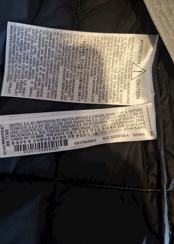 Zara,Gri, Fermuarlı Kadın mont,palto - Görsel 6