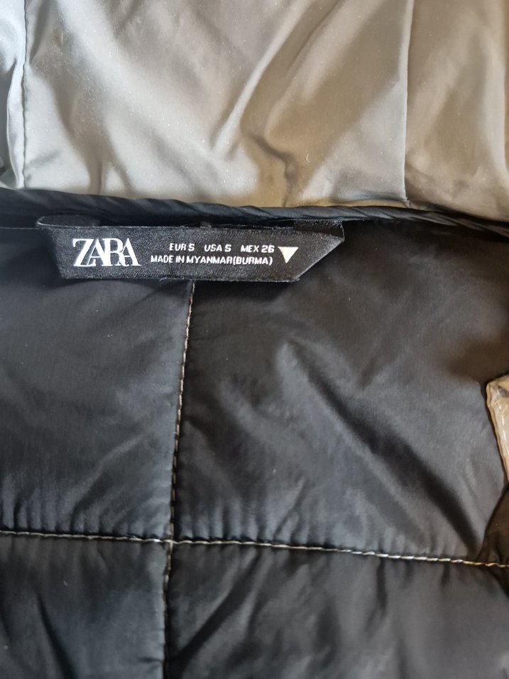 Zara,Gri, Fermuarlı Kadın mont,palto - Görsel 5