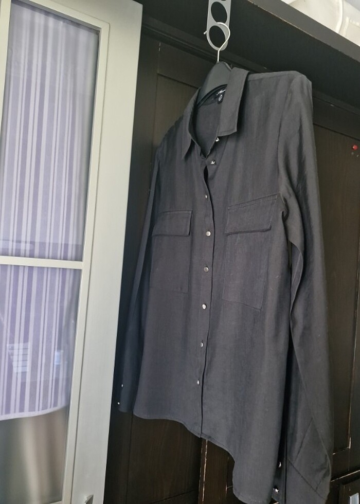 Mavi Jeans siyah kadın gömleği - Görsel 2