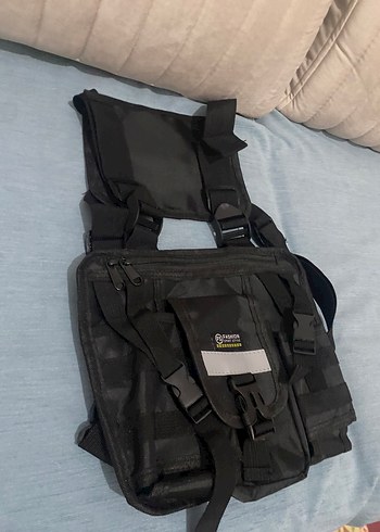 Siyah motorcu Omuz Çantası Tokalı - Görsel 2