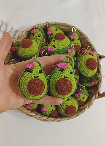 Diğer Avakado amigurumi anahtarlik