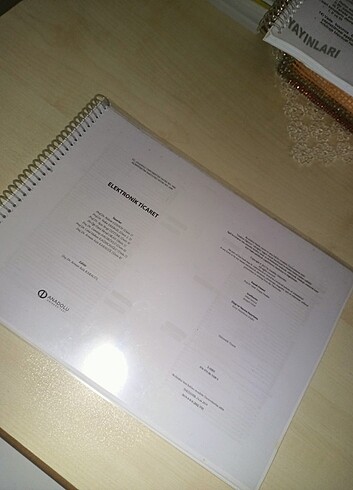 Elektronik ticaret kitap spiralli defter 