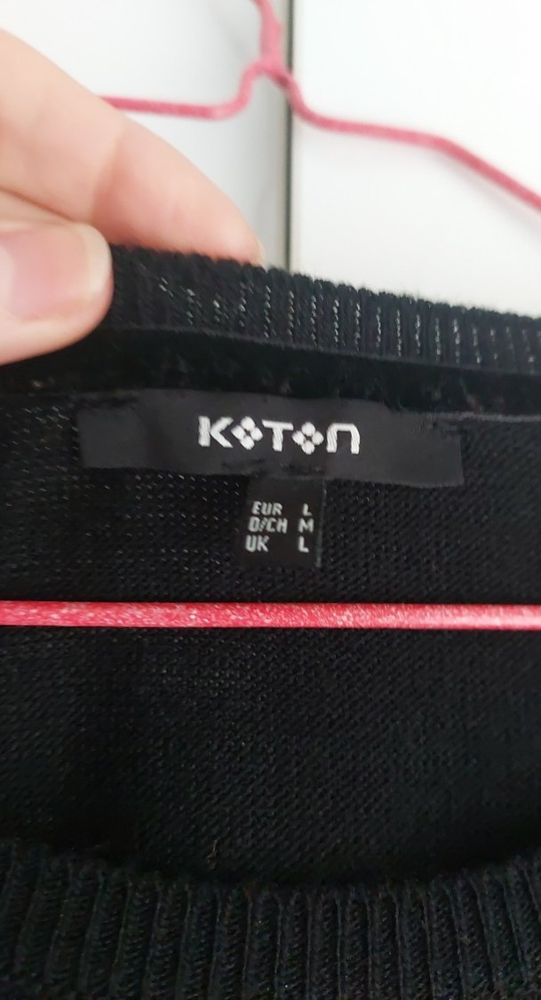 Mavi Çizgili Uzun Kollu Triko Elbise - Görsel 3