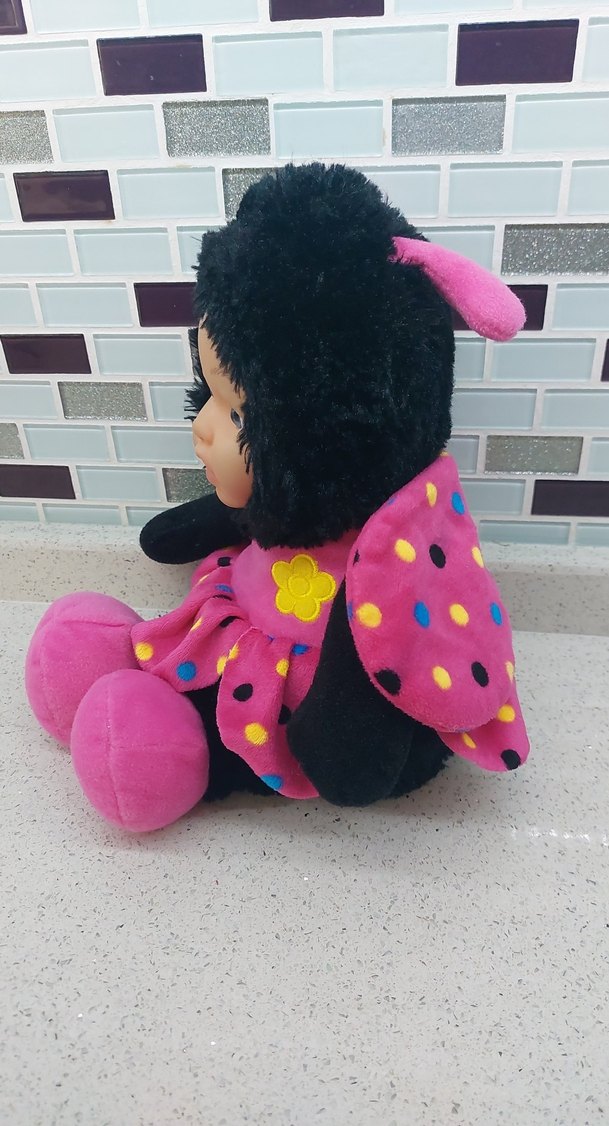 Pembe Kanatlı Böcek Kostümlü Bebek - Görsel 3