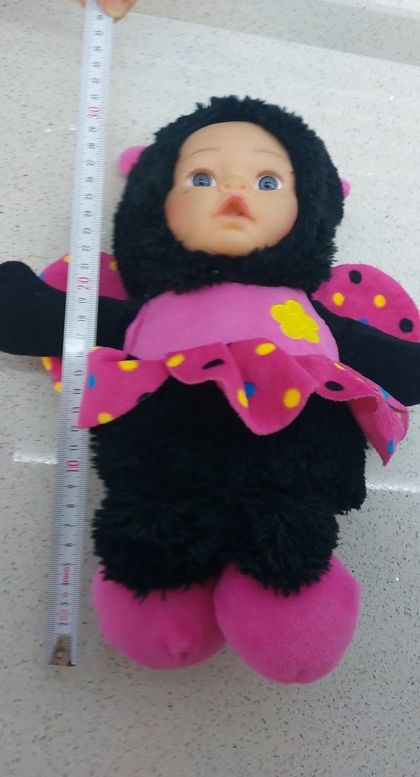 Pembe Kanatlı Böcek Kostümlü Bebek - Görsel 5