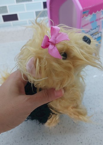 Pembe Sevimli Peluş Köpek Oyuncağı pilli - Görsel 5