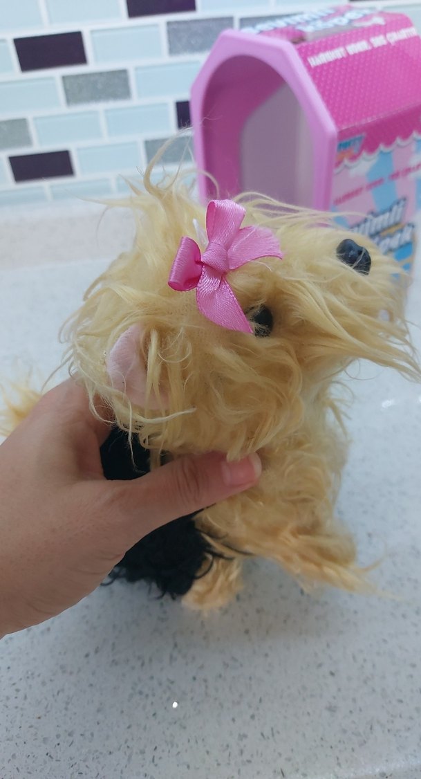 Pembe Sevimli Peluş Köpek Oyuncağı pilli - Görsel 5