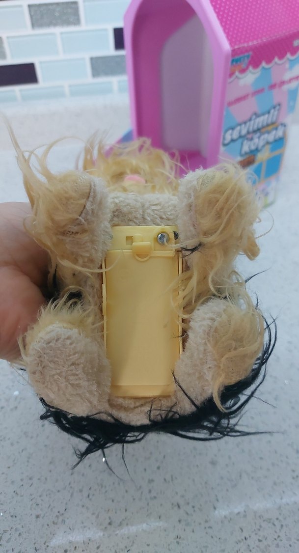 Pembe Sevimli Peluş Köpek Oyuncağı pilli - Görsel 4