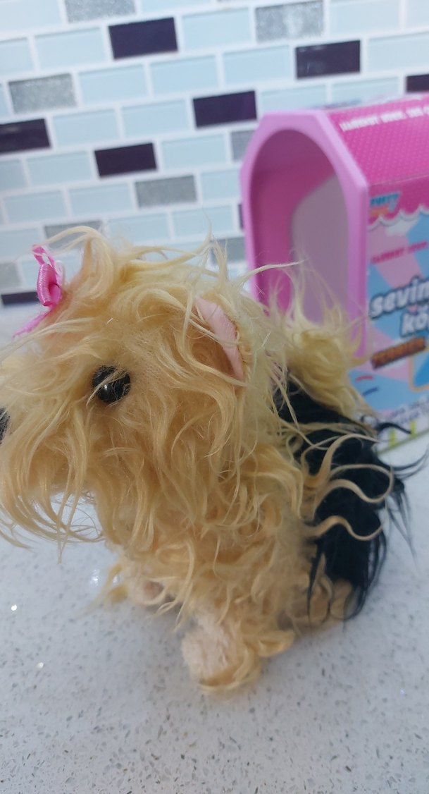 Pembe Sevimli Peluş Köpek Oyuncağı pilli - Görsel 3